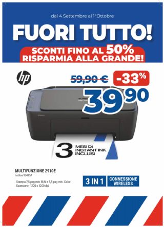 HP 2910E STAMPANTE MULTIFUNZIONE